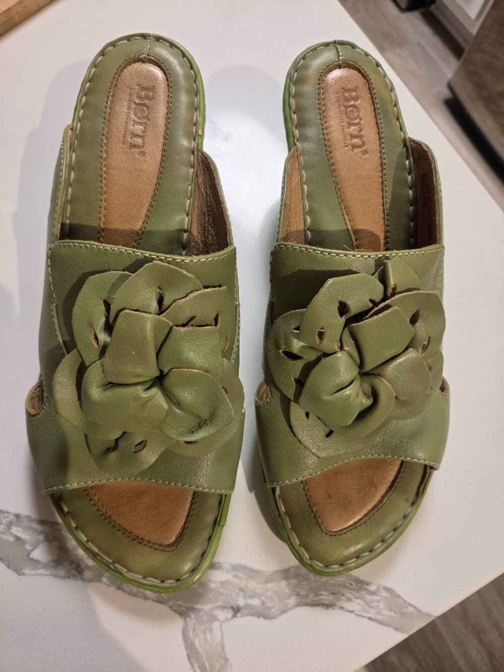 SALE SALE SALE! New leather open-heel sandals, very comfortable and soft.